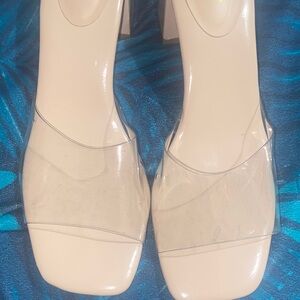 Elegant Clear Strap Women's Heels